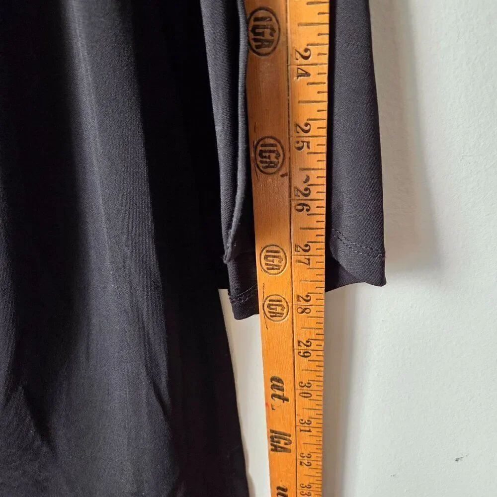 NWT NINE WEST BLACK WRAP / TIE STYLE MIDI SKIRT SIZE XL - Picture 15 of 16